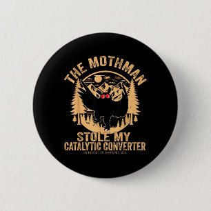 Lustiger Mothman stahl Katalysator Mothman Button