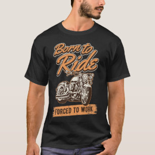 Lustiger Motorrad-Reiter zitiert Radfahrer-Entwurf T-Shirt