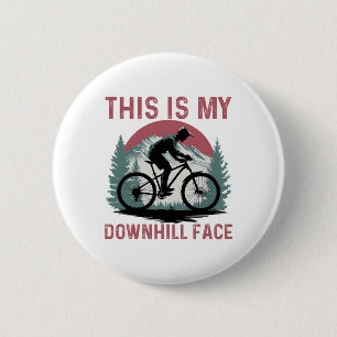Lustiger Mountainbike Mountainbiker Fahrer Mtb Ber Button