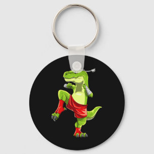 Lustiger Muay Thai T-Rex - Thai-Boxen  Schlüsselanhänger
