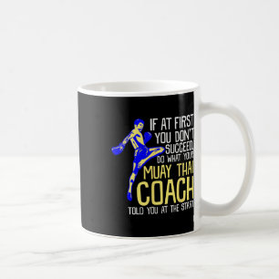 Lustiger Muay-Thai-Trainer-Boxdesign  Kaffeetasse
