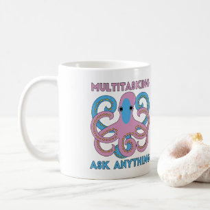Lustiger Multi Tasking Frag Alles Oktopus Kaffeetasse