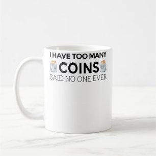 Lustiger Münzensammler für Kinder Cooler Numismati Kaffeetasse