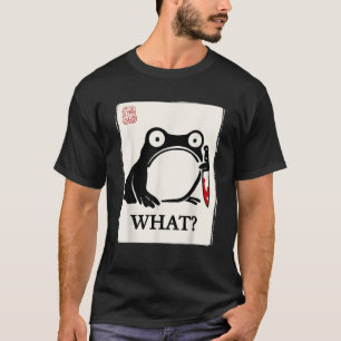 Lustiger mürrischer Frosch Sumi e Kawaii Tintenmal T-Shirt
