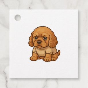 Lustiger mürrischer Hund personalisiertes Geschenk Geschenkanhänger