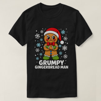 Lustiger mürrischer Lebkuchenmann Weihnachten Feri T-Shirt