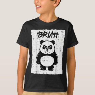 Lustiger mürrischer Panda Bruh Lustiger Spruch T-Shirt