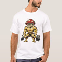 Lustiger muskulöser Pilz - Bodybuilding-Gym