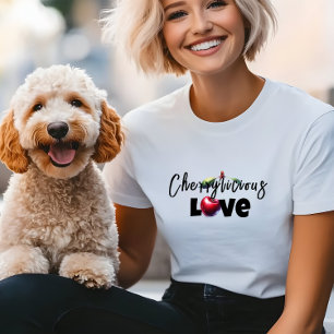 Lustiger Mutter roter Kirschen-Vibe-Slogan Muttert Tri-Blend Shirt