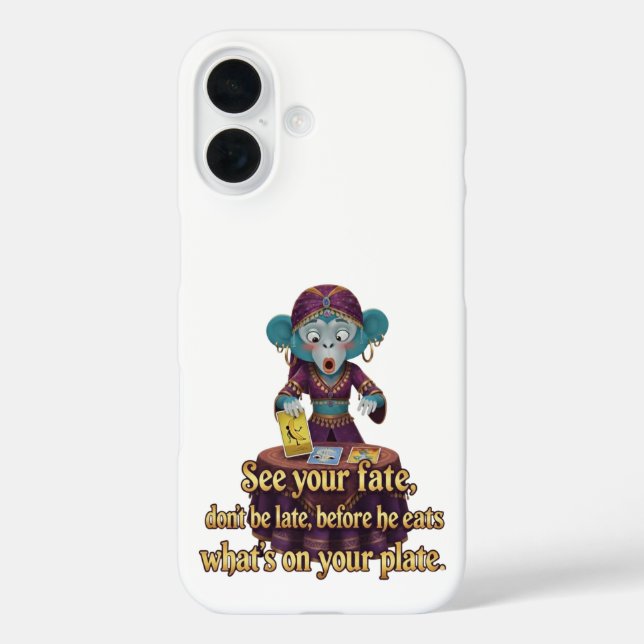 Lustiger Mystischer Affe iPhone 16 Hülle (Rückseite)