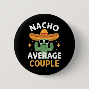 Lustiger Nacho Durchschnittliches Paar Cinco De Ma Button
