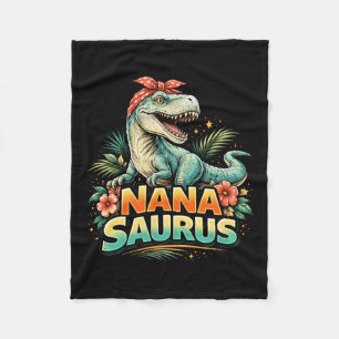 Lustiger Nanasaurus T Rex Dinosaur Nana Familie Fleecedecke