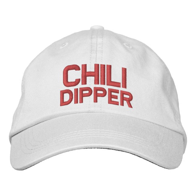 Lustiger Neuheits-Golf CHILI-SCHÖPFLÖFFEL Bestickte Baseballkappe (Vorderseite)