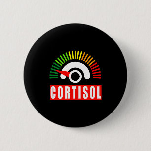 Lustiger niedriger Cortisolspiegel Meme Nebenniere Button