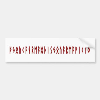 Lustiger nordischer Rune-Autoaufkleber Autoaufkleber