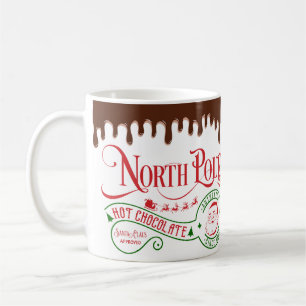 Lustiger Nordpol Heiße Schokolade Weihnachten Kaffeetasse