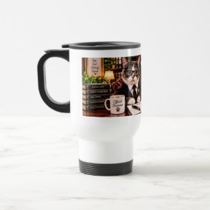 Lustiger Notar Katze Professioneller Reise Kaffee Reisebecher