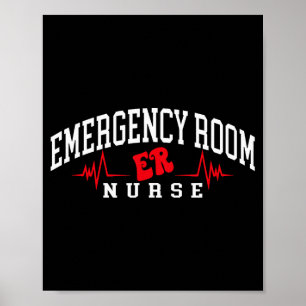 Lustiger Notfallstation Notaufnahme Krankenschwest Poster