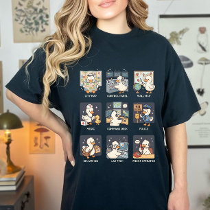 Lustiger Notruf-Leitstellenmitarbeiter Dummer-Gans T-Shirt