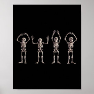 Lustiger O-h-i-o State Skelett Liebhaber Ohio Hall Poster