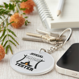 Lustiger offizieller Smore-Test-Wortkunst Schlüsselanhänger