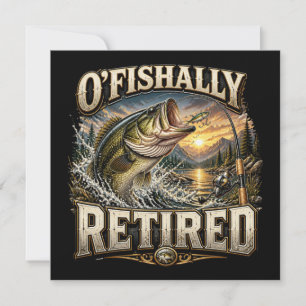 Lustiger Ofishally-Angler-Vater-Opa-Ruhestand Save The Date