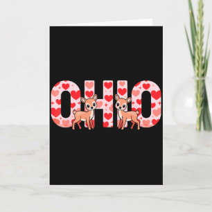 Lustiger Ohio-Hirsch Mittelwestliche Party O-h-i-o Karte