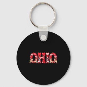 Lustiger Ohio-Hirsch Mittlerer Westen Party O-h-i- Schlüsselanhänger