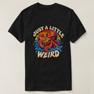 Lustiger Oktopus isst Pizza T-Shirt