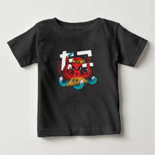 Lustiger Oktopus Sushi-Chef-Design Baby T-shirt