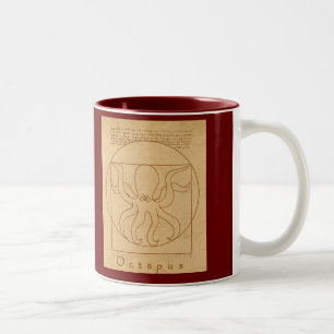 Lustiger Oktopus Zweifarbige Tasse