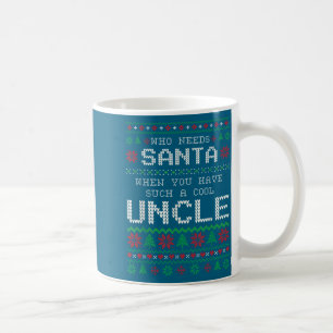 Lustiger Onkel hässlicher Weihnachtspullover Wer b Kaffeetasse