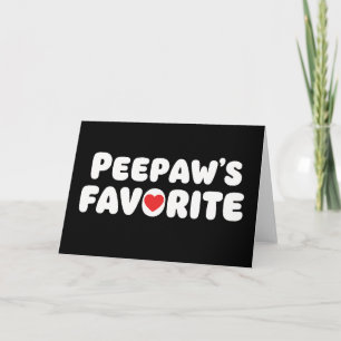 Lustiger Opa Peepaw Liebling, niedlicher Familienh Karte