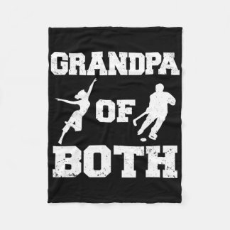 Lustiger Opa von Hockey und Tanz Opa Fleecedecke