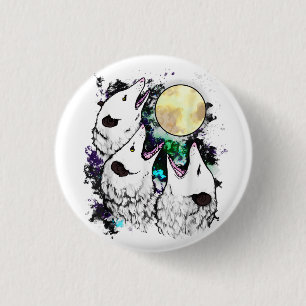 Lustiger Opossum-Aufkleber   Süßer schreiender Pos Button