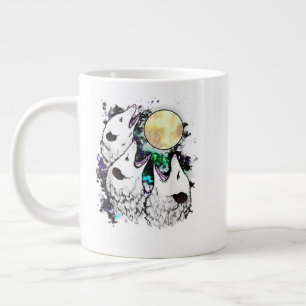 Lustiger Opossum-Mond Süßer schreiender Possum Jumbo-Tasse
