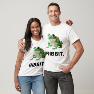 Lustiger Origami-Frosch RIBBIT T-Shirt