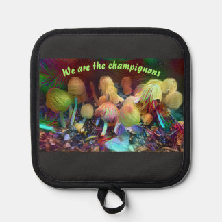 Lustiger Original-Topflappen „Wir sind die Champig Topflappen