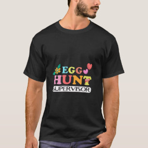 Lustiger Ostereier-Such-Aufseher-Hase-Ei-Feiertag T-Shirt