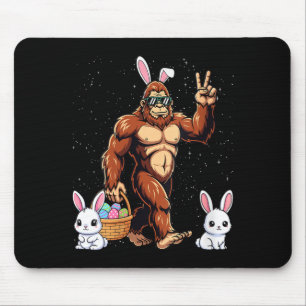 Lustiger Osterhase Bigfoot Damen Ostern Mousepad