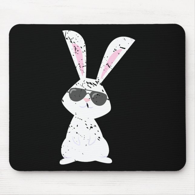 Lustiger Osterhase Tiergeschenk Hase  Mousepad (Vorne)