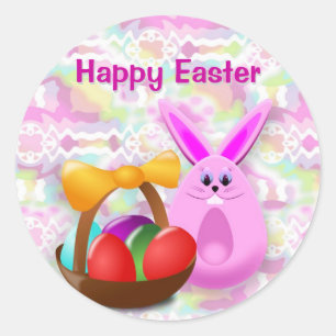 Lustiger Ostern-Aufkleber Runder Aufkleber