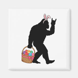 Lustiger Ostern Bigfoot Eier Kostüm Bunny Bigfoot Magnet