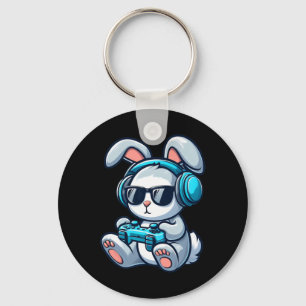 Lustiger Ostertag Gamer Bunny Frühling Ostern Gami Schlüsselanhänger