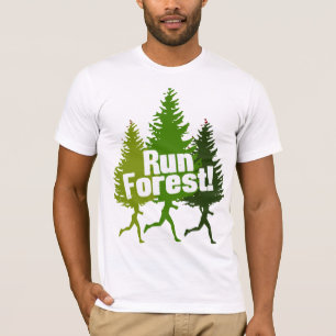 Lustiger Outdoorsman-Laufwald T-Shirt