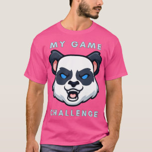 Lustiger Panda Mein Spiel Herausforderung T-Shirt