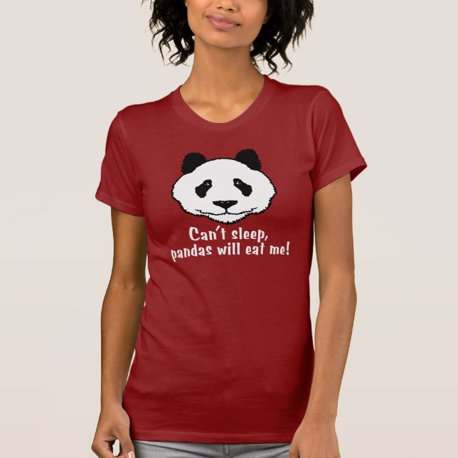 Lustiger Panda T-Shirt (Vorderseite)