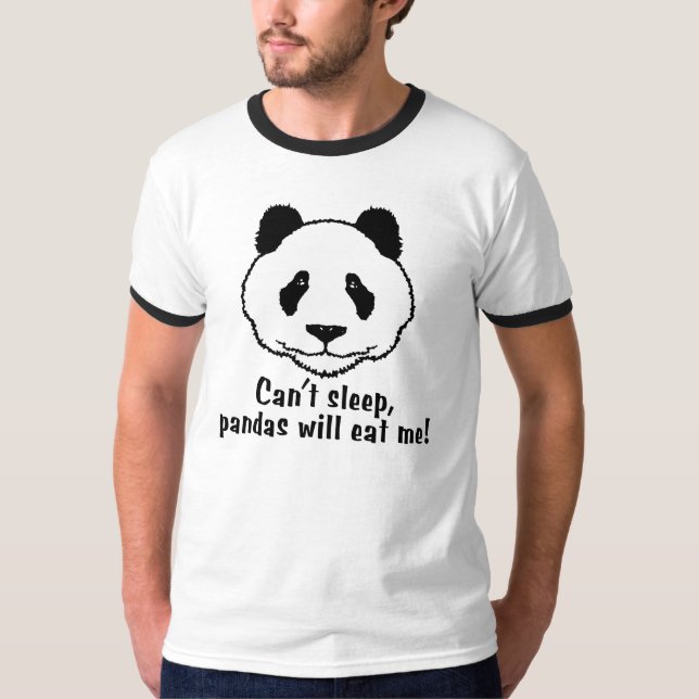 Lustiger Panda T-Shirt (Vorderseite)