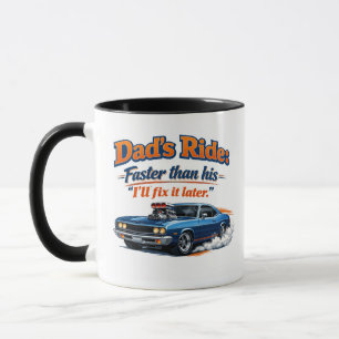 Lustiger Papa-Automug – Papas Fahrt ist schneller  Tasse