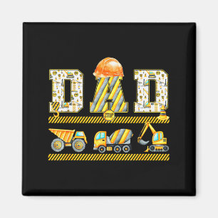 Lustiger Papa Bagger Kinder Passende Fam Magnet